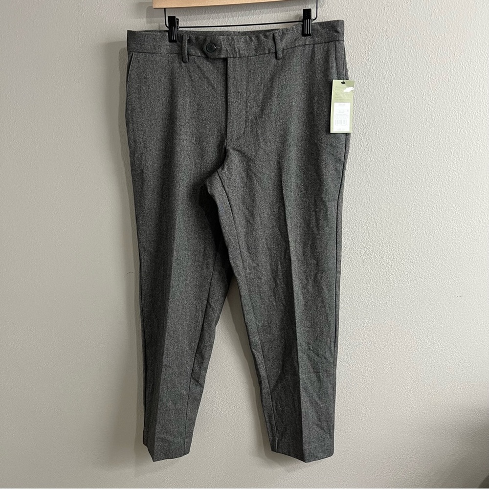 Goodfellow & Co Mens Gray Tapered Dress Pants 32x30 Salt and Pepper Textured NEW